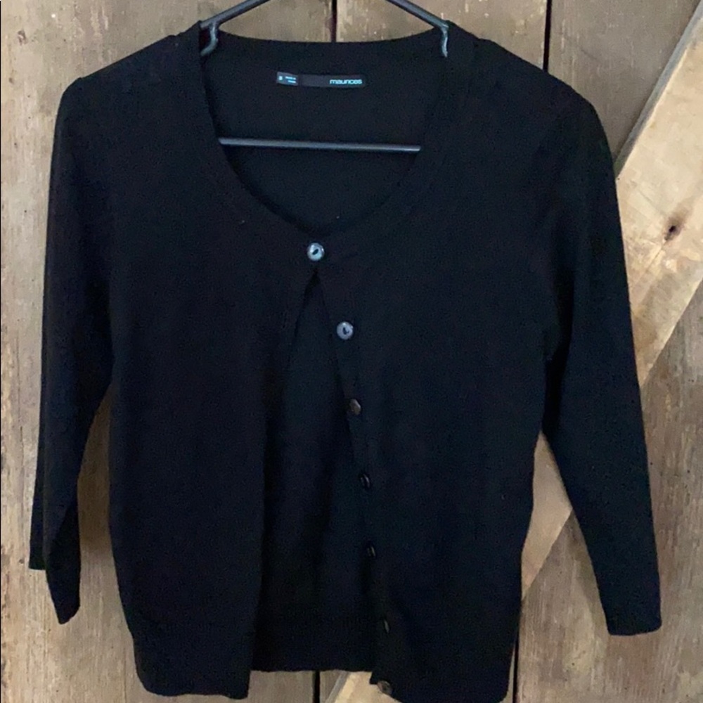 Maurices black cardigan